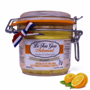 Foie Gras Entier aux Écorces d'Oranges Confites