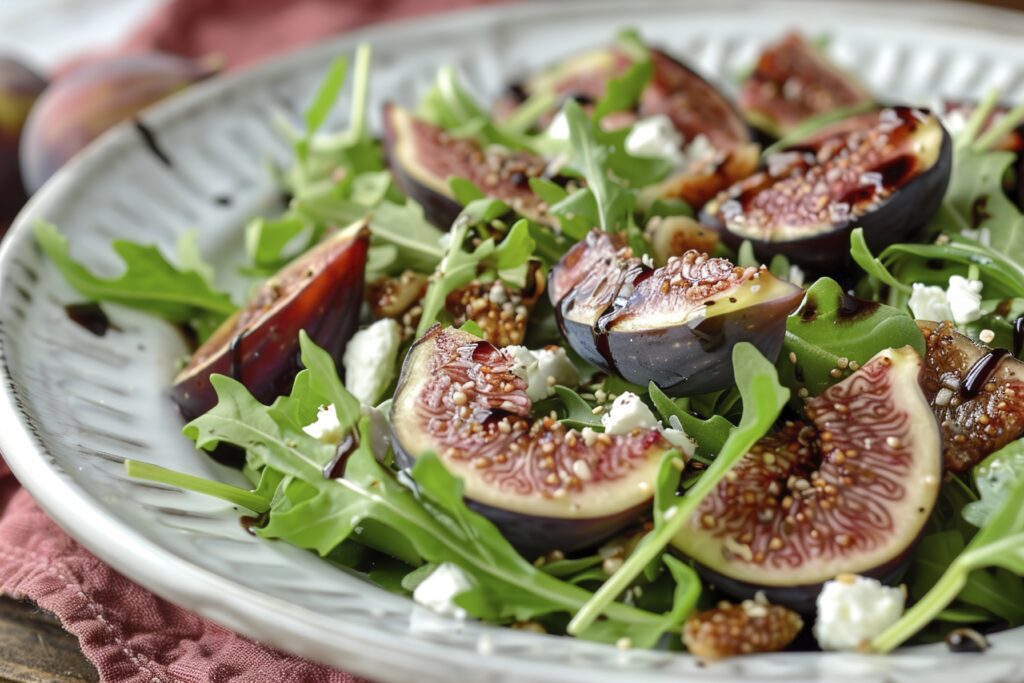 Salade d'été aux figues fraîches